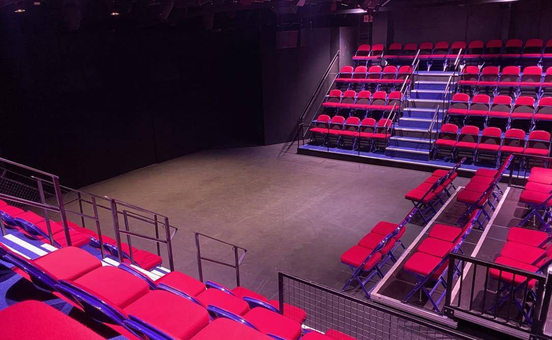 View from Block D, Row 4, Seat 7