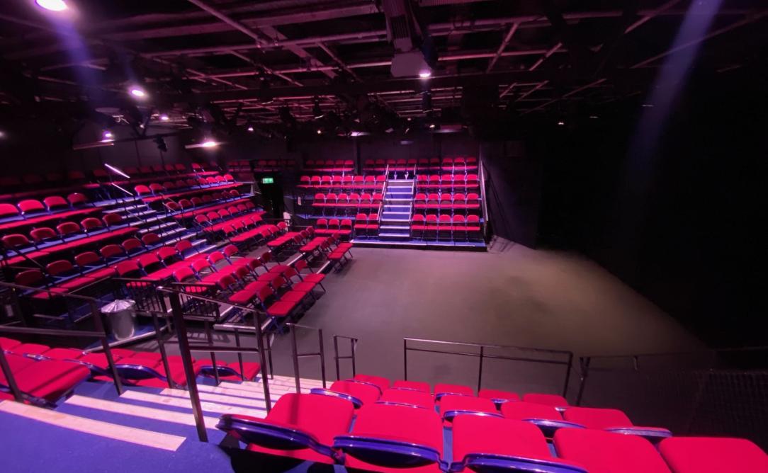 View from Block B, Row 4, Seat 3