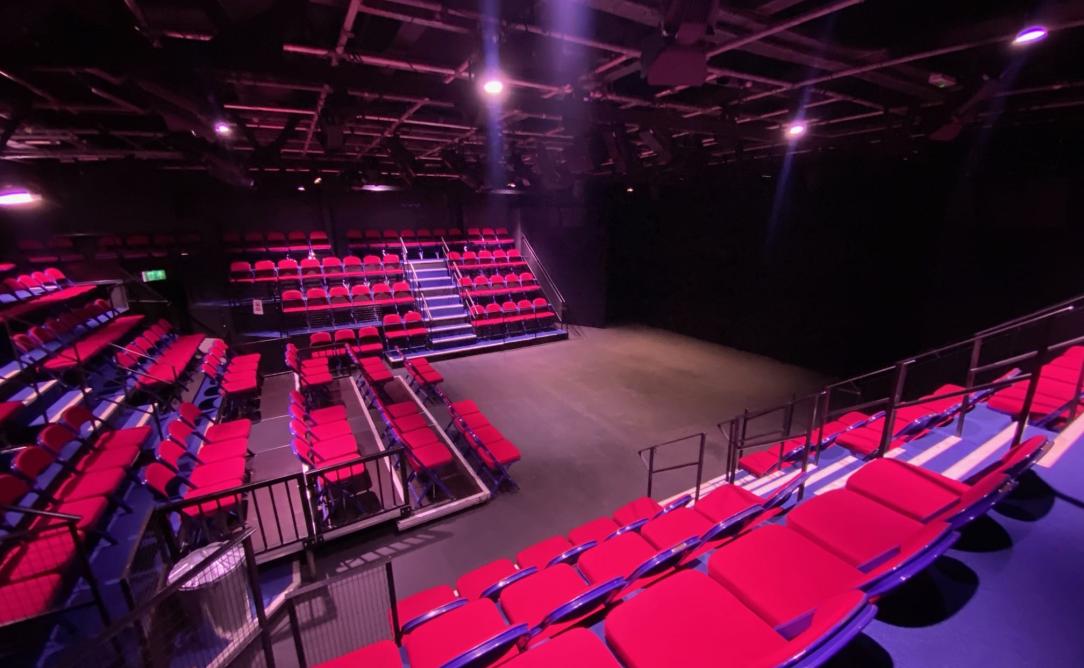 View from Block B, Row 4, Seat 13